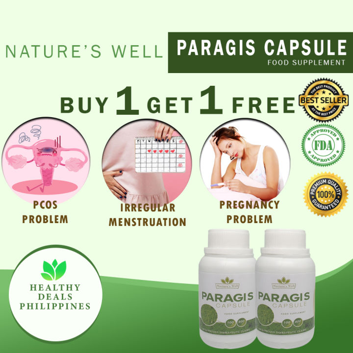 Buy 1 Get 1 Free Of Paragis Capsule Natures Well Sperm Booster Irregular Menstruation 3641