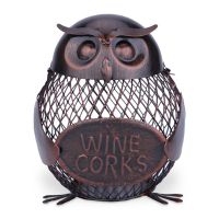 Piggy Bank Owl Figurine Money Box Metal Coin Box Saving Box Home Decoration Crafts Gift for Coins New Year Decorations