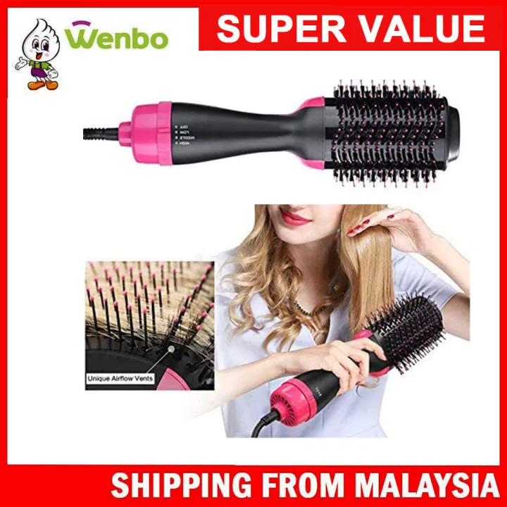 Wenbo Original Guarantee Hair Dryer 3 In 1 Negative Ion Hot Air Dryer Curly Hair Straight Hair 9498