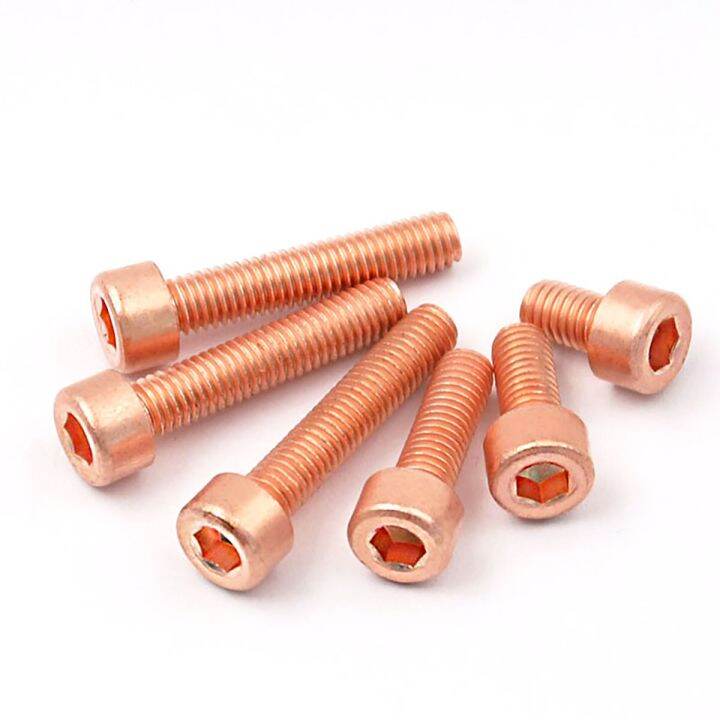 red-copper-cup-head-cylindrical-head-hexagon-socket-bolt-screw-m3-m8-nails-screws-fasteners