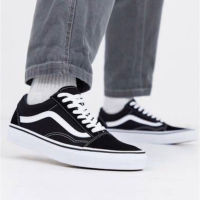 ?รองเท้าผ้าใบทรงแวน? รองเท้าผ้าในทรงVANS OLD SKOOL รองเท้าผ้าใบใส่สบายพื้นหนา