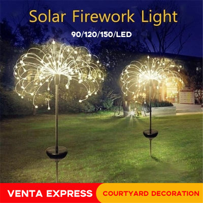 Solar Led Light Outdoor Waterproof 90120150LED For Country House Garden Lawn Landscape Holiday Christmas Firework Lights