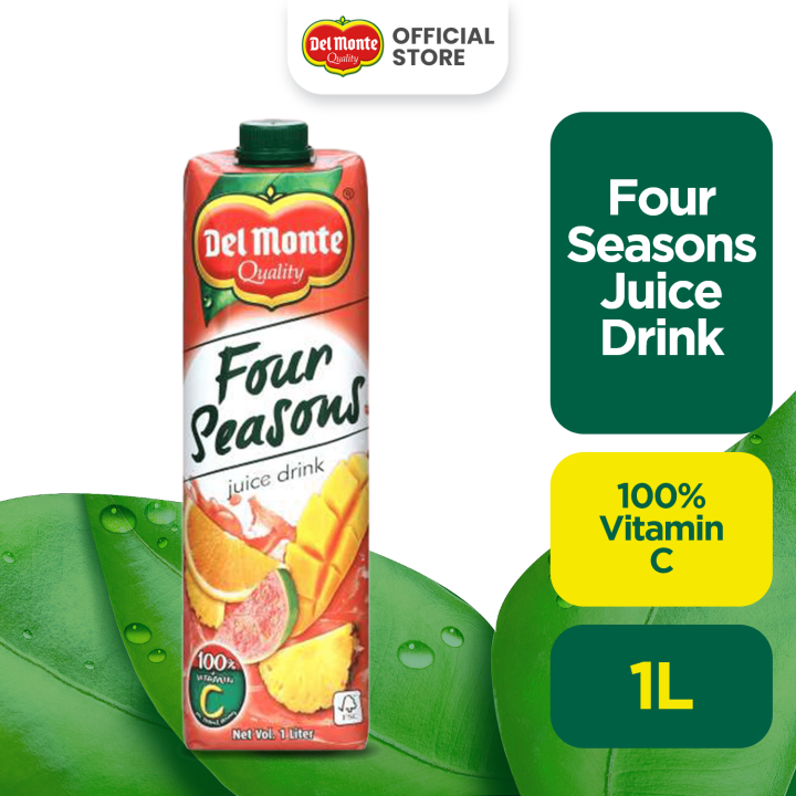 DEL MONTE Four Seasons Juice Drink for Refreshing Fruity Goodness - 1L ...