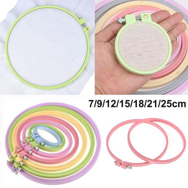 xiegk-สีสัน-มีประโยชน์-เครื่องมือเย็บผ้า-หัตถกรรม-ใส่ห่วง-ห่วงปักครอสติส-เย็บปักถักร้อย-กรอบแหวน