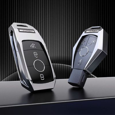 เคสกุญแจรถอัลลอยสังกะสีสำหรับ Mercedes Benz A B C E S G Class Glc CLA CLS CLK GLB S SLK AMG W203 W211 W213 W204 W205