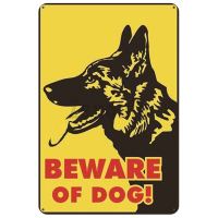 Beware Plaque Metal Vintage Tin Sign Dog Pin Up Shabby Decor Metal Signs Vintage Bar Decoration Metal Poster Pub Metal Plate