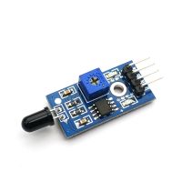 【Flash sale】 ชุดสำหรับ Arduino Diy โมดูลรับสัญญาณอินฟราเรดเซ็นเซอร์โมดูลตัวตรวจจับเปลวไฟ IR แบบ LM393ขา