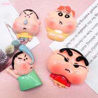 LZYBIM Crayon Shin-Chan Crayon Shin-Chan ชุดสัตว์การ์ตูนหน้าใหญ่ของตกแต่งเคสโทรศัพท์ชินจังชิ้นส่วน Diy ทำ Diy วัสดุสำหรับเด็ก