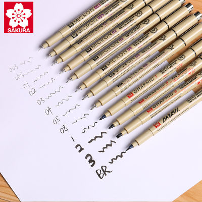 Sakura Needle Pen Set Hand Drawn Cartoon Design Sketch Drawing Pen Student Drawing Brush Waterproof Pen
