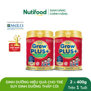 Combo 2 sữa bột GrowPLUS+ suy dinh dưỡng trên 1 tuổi 2 lon x 400g - Grow