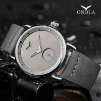 [Aishang watch industry]Oneola นาฬิกาผู้ชาย2022หรูหรา Buisness ที่เรียบง่ายควอตซ์นาฬิกาข้อมือหนังสายนาฬิกาข้อมือกันน้ำชายนาฬิกาของขวัญ M Ontre H Omme กีฬา