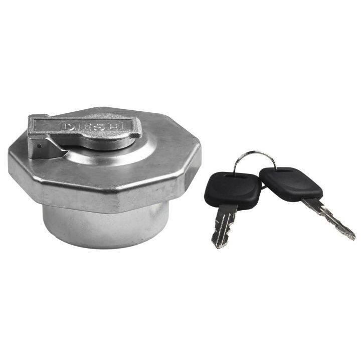 【ISMAY】 For ISUZU Car Oil Tank Cap With Key Fuel Tank Metal Cap With