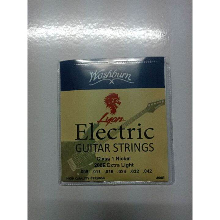 【COD】 Electric Guitar String Set 200E Lyon by Washburn Lazada PH