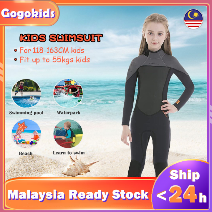 Gogokids Kids Full Wetsuit 2.5mm Neoprene Thermal Swimsuit Youth Boys
