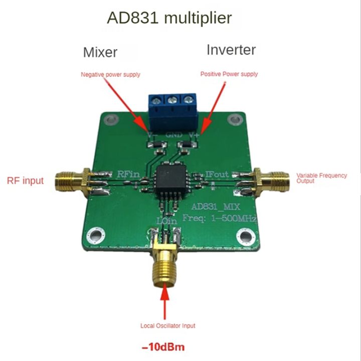 1-pieces-high-frequency-multiplier-ad831-500m-bandwidth-up-down-mixer-frequency-co-frequency-rf-mixer