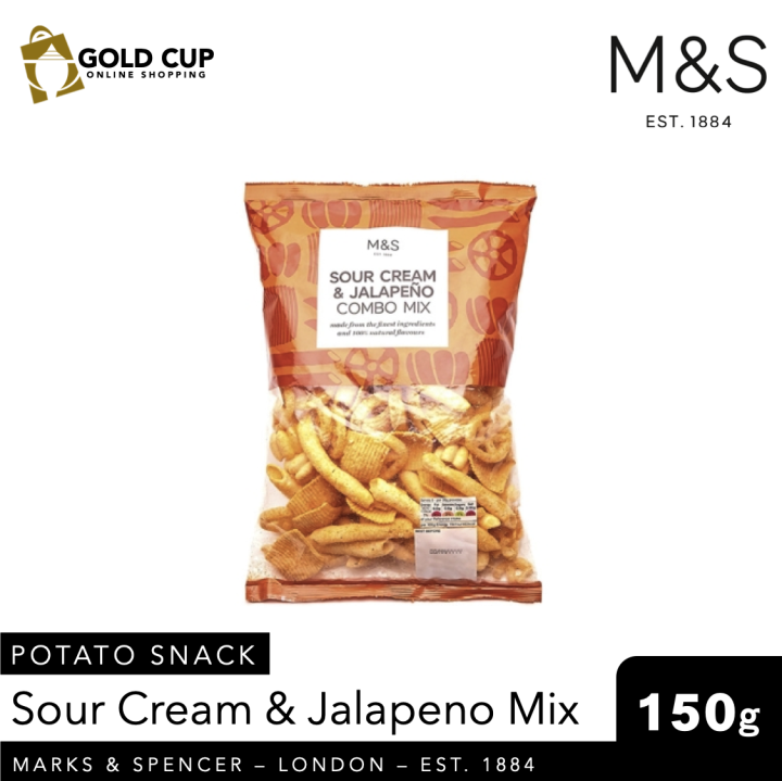 Marks & Spencer Food Sour Cream & Jalapeño Combo Mix Potato Snacks