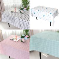 Plaid tablecloth disposable tablecloth rectangular desk mat party tablecloth dessert table decoration waterproof tablecloth
