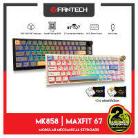 FANTECH MK858 TKL 67 KEY Hotswappable KEYBOARD MECHANICAL White SWITCH และ Yellow SWITCH สำหรับ สาย Custom ปรับแต่งได้ ถอดเปลี่ยนสวิทช์ได้ และเล่นเกม FPS MMO RPG MOBA (Key EN ภาษาอังกฤษ เท่านั้น)