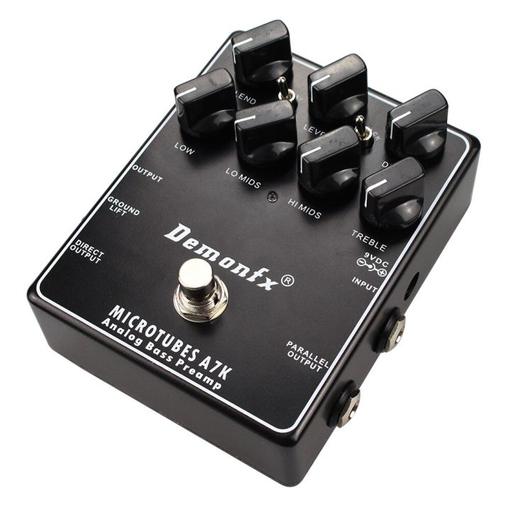 ใหม่-demonfx-microtubes-a7k-analog-bass-preamp-bass-effect-pedal-overdrive-preamp-compressorhigh-คุณภาพ-microtubes-a7k