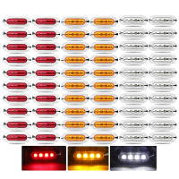 30/60ชิ้นรถไฟ LED ภายนอกรถบัสรถบรรทุกอัตโนมัติ24โวลต์12โวลต์รถบรรทุก UTE ไฟท้าย Led ไฟติดรถข้างเตือนด้านหลังไฟเบรคข้าง