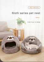Warm Pet Cozy Kitten Dog Lounger Cushion Cat House Tent Very Soft Small Dog Mat Bag Washable Closed Yurt Pet Nest Sweet Cat Bed
