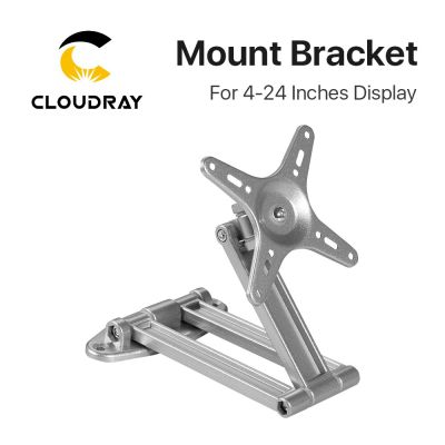 Cloudray Black &amp; Silver TV Disply Mount Bracket 160*160mm for DIY Fiber Marking Machine 4-24 Inches Display Computer