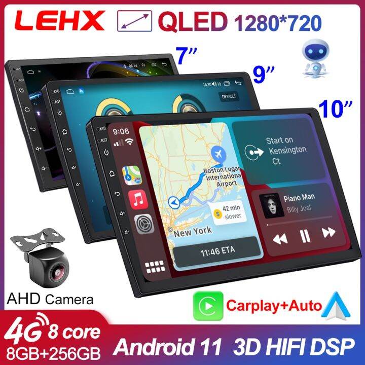 LEHX 7/9/10 Inch Car Android 11 Carplay Radio Stereo GPS Navigation ...