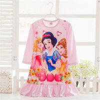 2019 Pink Snow White Nightdress Girls Nightgowns Children Party Dresses Sleepwear Pajamas Baby Girls Nightie Dress Pyjamas