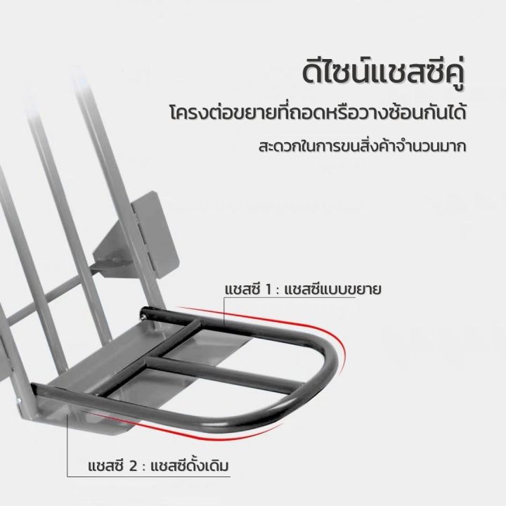 รถเข็น-รถเข็นของตลาดสด-รถเข็นเหล็ก-ทำจากเหล็กกล้าคุณภาพมาตรฐาน-ล้อลูกยางทนเเรงกระแทก