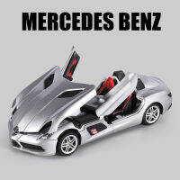 1:24 -Benz SLR สเตอร์ลิงมอสอัลลอยรุ่นรถของเล่น D Iecasts โลหะหล่อเสียงและแสงรถของเล่นสำหรับเด็กยานพาหนะ