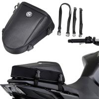 Multifunction Motorcycle Rear Seat Bag Waterproof Motorcycle Tail Bag Large Capacity Motocross Rider Shoulder Bag with Raincover