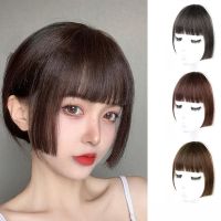 YUAE สาวเครื่องประดับผมเจ้าหญิงสีดำสีน้ำตาลต่อผมวิกผมสตรี Bangs ผมผมปลอมวิกผมจัดแต่งทรงผม