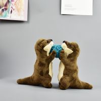 hot！【DT】✳  20cm Otter Standing Size Real Stuffed Animals for Kids Birthday Best Gifts