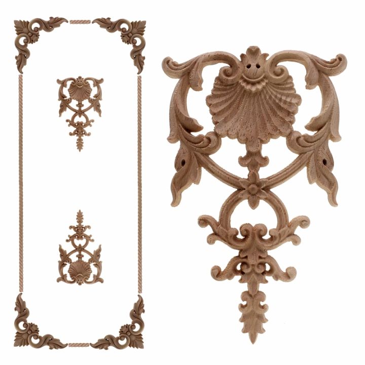 VZLX Applique European Trim Decals Table Decorated With Carved ...