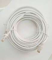 สายแลนด์แบบสำเร็จ cat6รองรับจิ๊กบิท 10/100/1000 สายอินเตอร์เนตเข้าหัวแล้วใช้งานได้เลย เป็นสายภายในสีขาว ความยาว15 เมตร สายหนาเส้นใหญ่