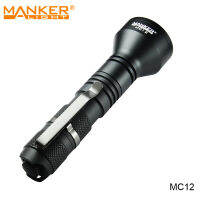 Manker MC12 650 Meters Long Range EDC Spot Flashlight Portable Power LED Torch Lantern with Micro USB Rechargeable 18650 Battery