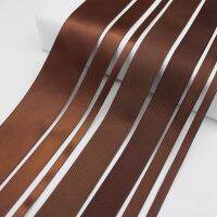 5 Meter/Lot Brown Color Polyester Grosgrain Double Face Satin Ribbon For Mens Birthday Party Gift Packing Craft DIY Accessories Gift Wrapping  Bags