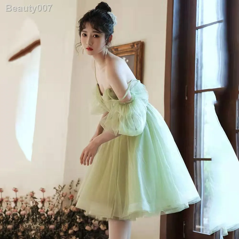 light green engagement dress