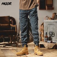 HIQOR Techwear Japanese Pants Drawstring Black Cargo Trousers Male Vintage Hip Hop Streetwear Pockets Casual Safari Style Loose