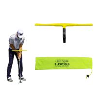 【YF】 Golf Putting Trainer Portable T-Putting Exerciser Gesture Assist Batting Alignment Training Aid Accessories