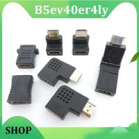 B5ev40er4ly Shop Male to Female Converter Adapter 90 270 Degree Right Angle 4K HD Connector Projetor Laptop HDMI-Compatible Extende