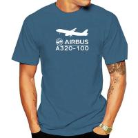 Men T Shirt Summer Cartoon Classic Airbus A320 Aircraft Plan View Normal Short Sleeve Cotton T Shirts unisex o-neck tee-shirt