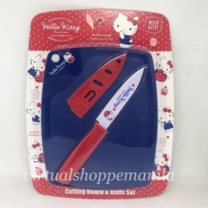 Sanrio Hello Kitty Chopping board Knife Set | Lazada PH