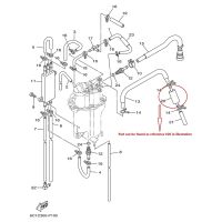 10X สำหรับ Yamaha กรองน้ำมันเชื้อเพลิง6C5-24251-00-00 F40 F50 F60 T60 F70 F75 F90