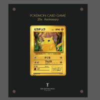 Ptcg Pokemon Pikachu 20Th Anniversary Japanese Version Of The Collection Card Pokemon Pure Metal Card Diy Display Stand