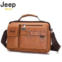 JEEP BULUO Brand Mens Messenger Fashion For Men Tote Bag Men PU Leather Shoulder Bags High Quality Handbags New