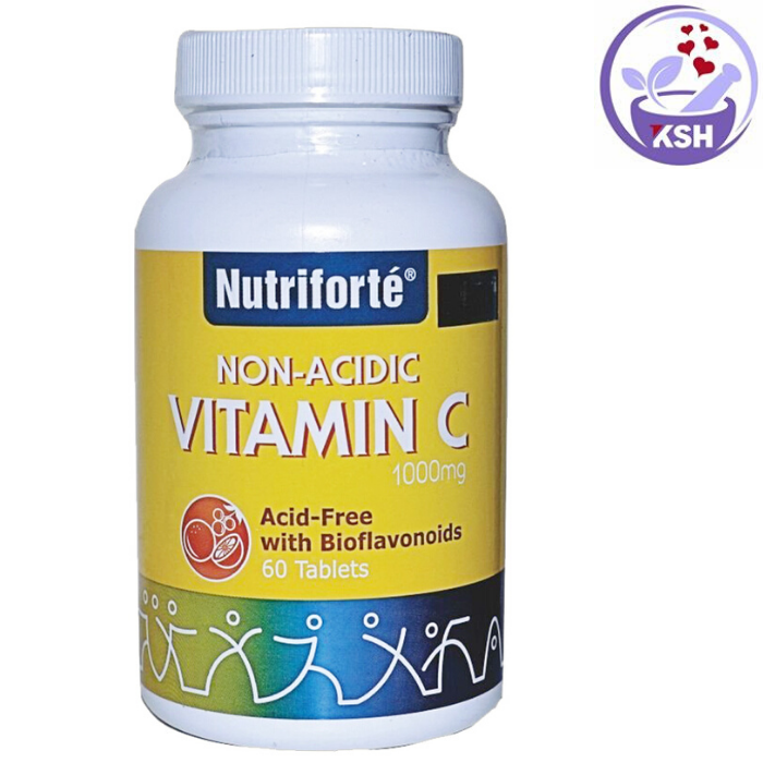 NUTRIFORTE NONACIDIC VITAMIN C 1000MG WITH BIOFLAVONOIDS 60'S Lazada