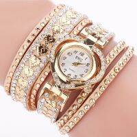 【YF】●  Watches Luxury Ladies Leather Rhinestone Wristwatches Zegarek