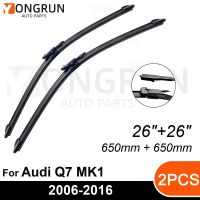 สำหรับที่ปัดน้ำฝนด้านหน้า Audi Q7 MK1 2006-2016ยางปัดน้ำฝน26 "+ 26" กระจกหน้ารถอุปกรณ์เสริม2011 2012 2013 2014 2015