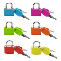 6 Pcs Small Luggage Padlocks Mini Keyed Padlock Metal Padlocks for School Gym Classroom